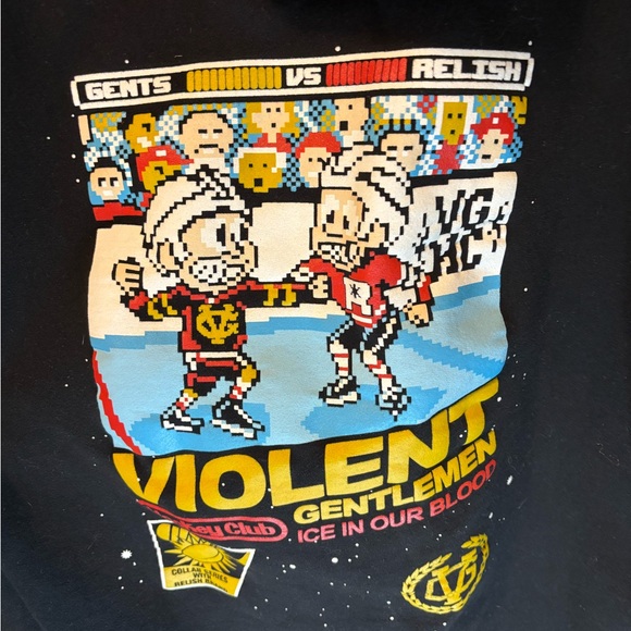 Violent Gentlemen Hockey Club Black Hoodie - Picture 2 of 4